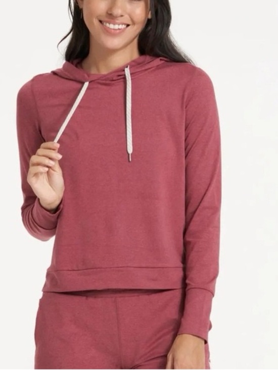Vuori Sweaters - Vuori Dusty Rose Hooded Pullover